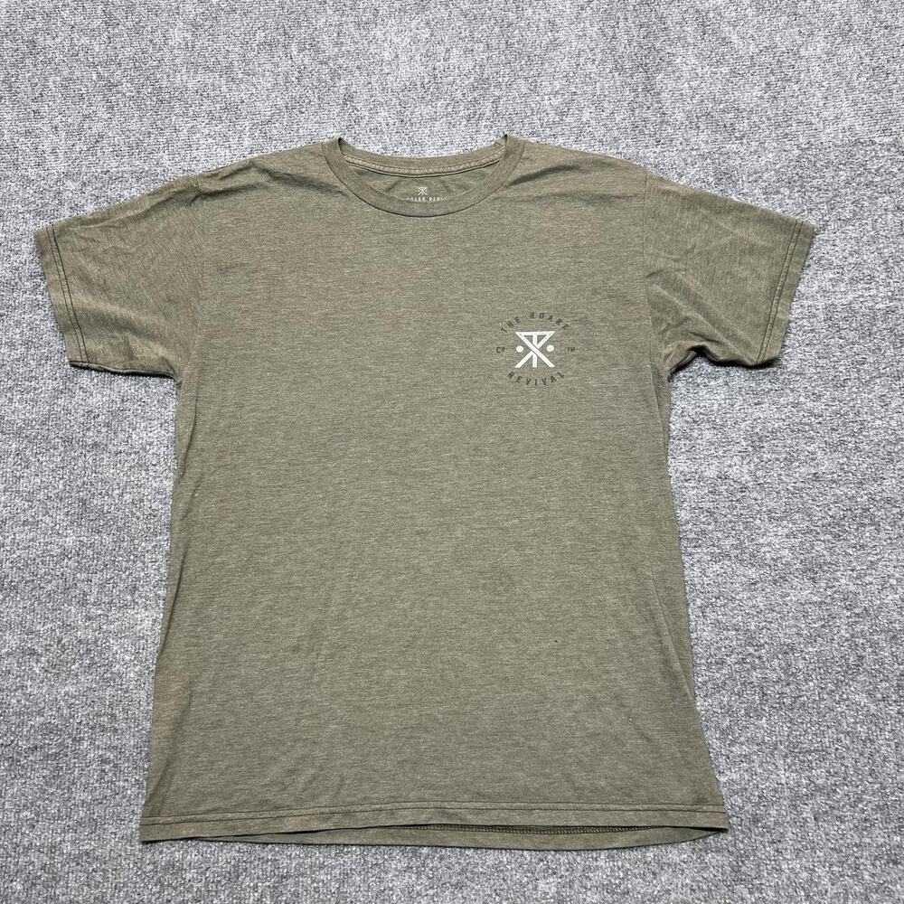 Roark Revival Shirt Mens Medium Green Support Your Local Savages Graphic Tee